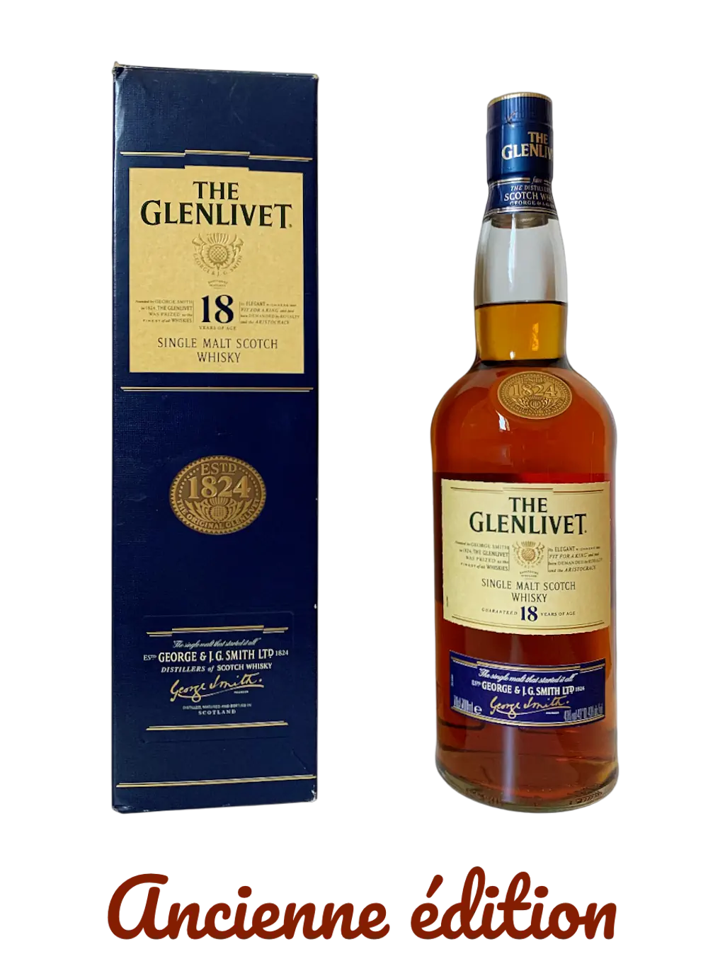 The Glenlivet single malt Scotch whisky aged 18 years