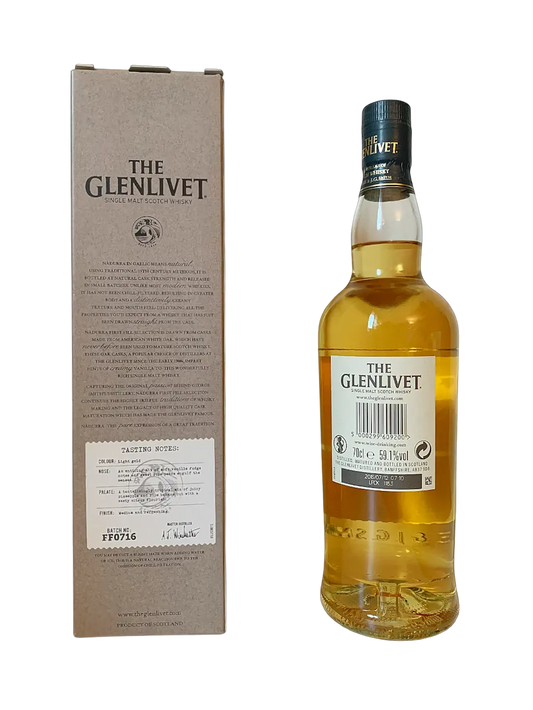 The Glenlivet Nadurra single malt Scotch whisky First Fill Selection Batch FF0716 American white oak casks