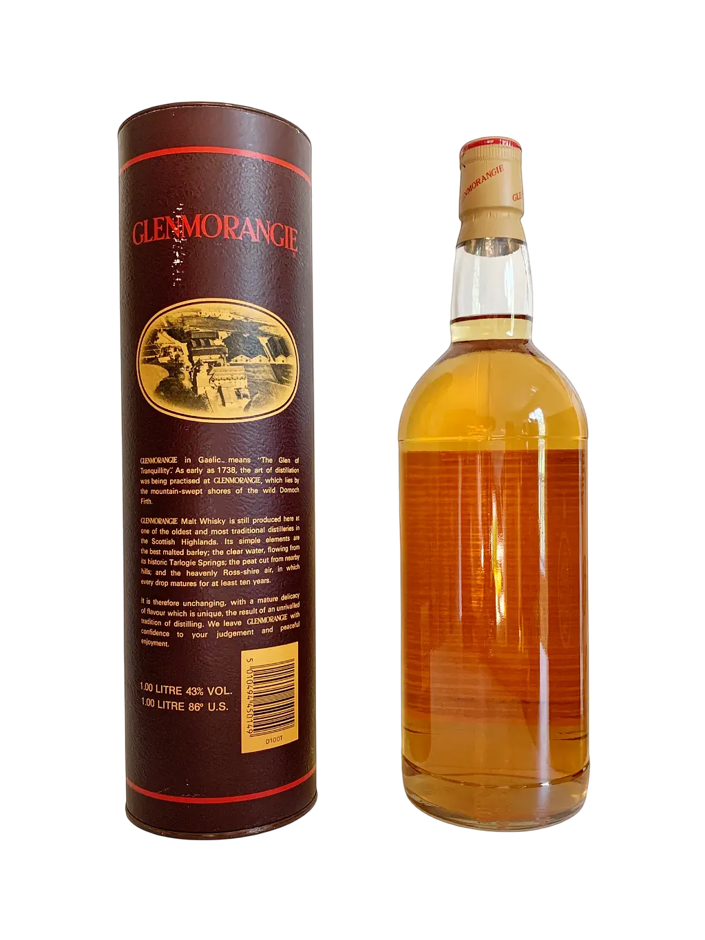 Glenmorangie 10 year old single Highland malt Scotch whisky