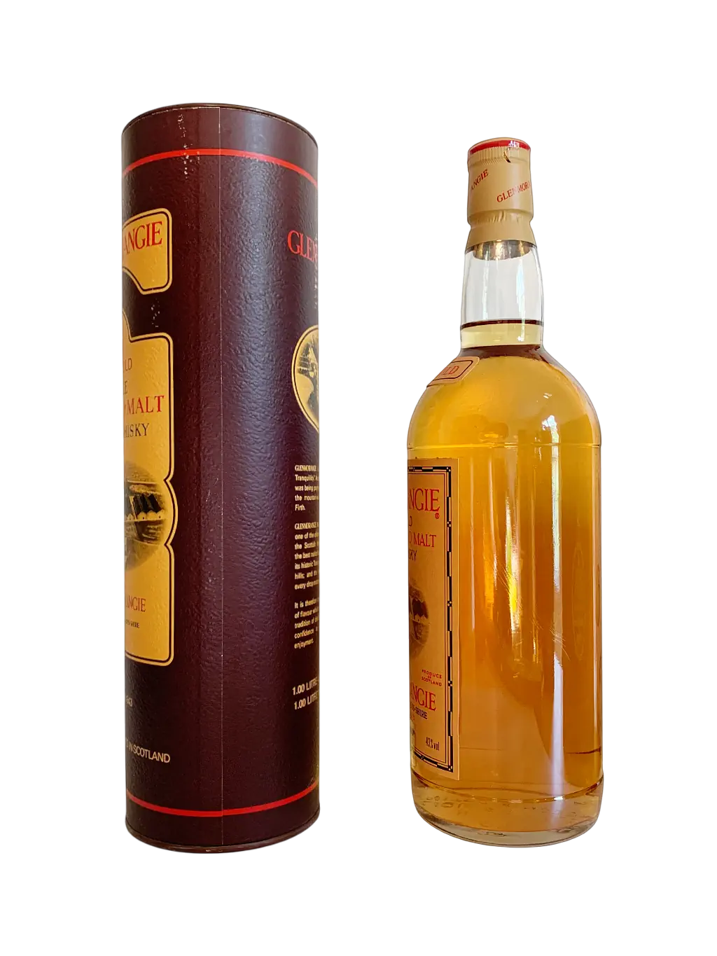 Glenmorangie 10 year old single Highland malt Scotch whisky