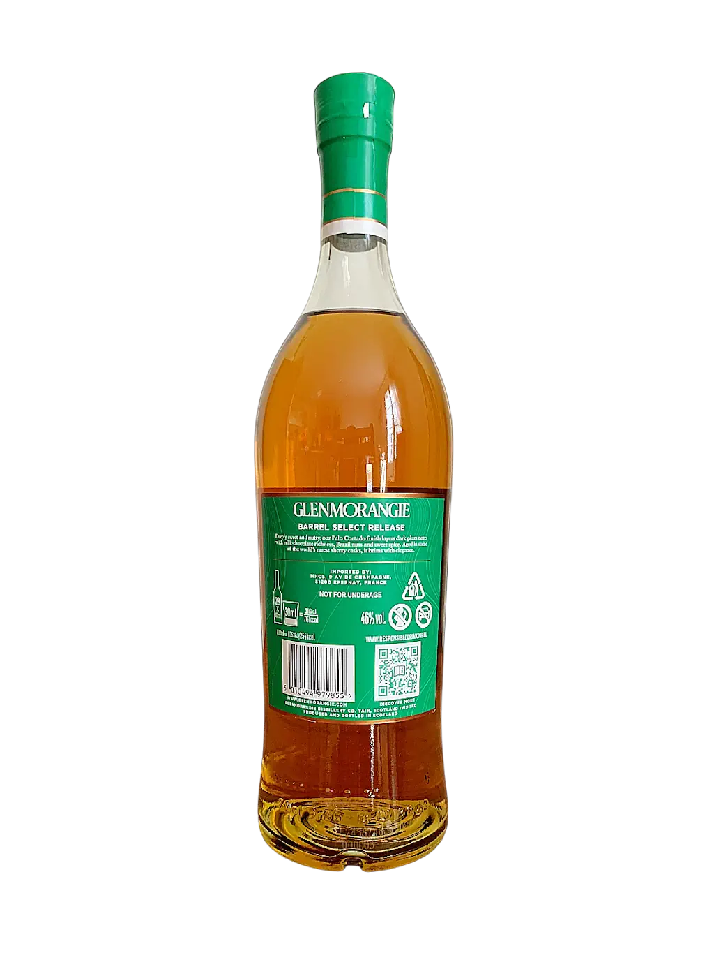 Glenmorangie Highland single malt Scotch whisky Barrel Select Release Palo Cortado finish 12 years aged in bourbon and sherry casks