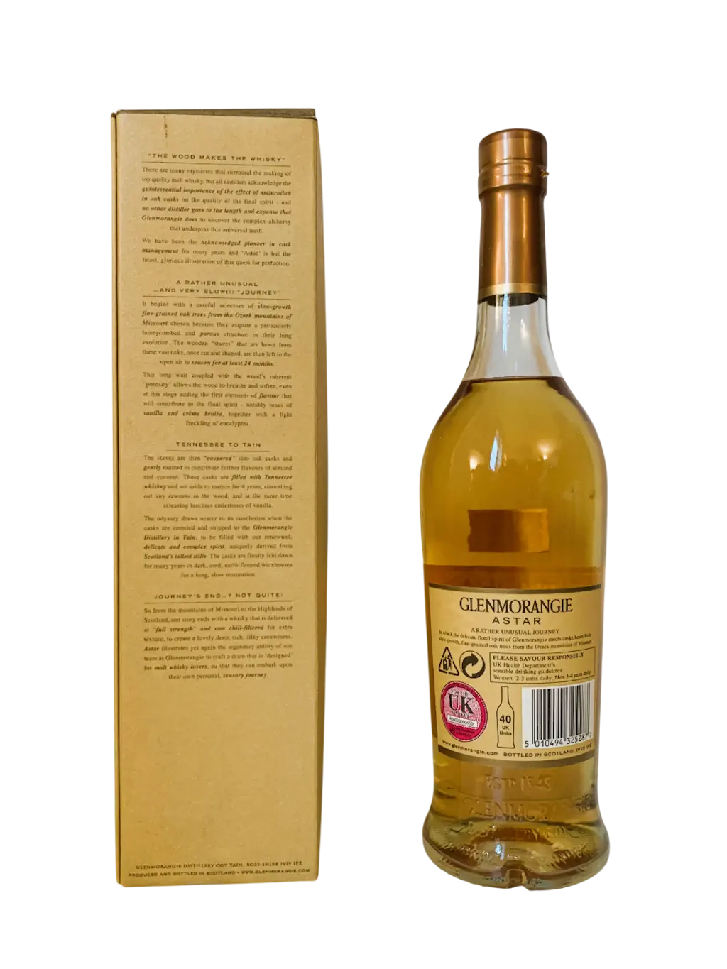 Glenmorangie Highland single malt Scotch whisky Astar in pursuit of perfection
