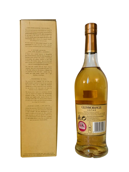 Glenmorangie Highland single malt Scotch whisky Astar in pursuit of perfection