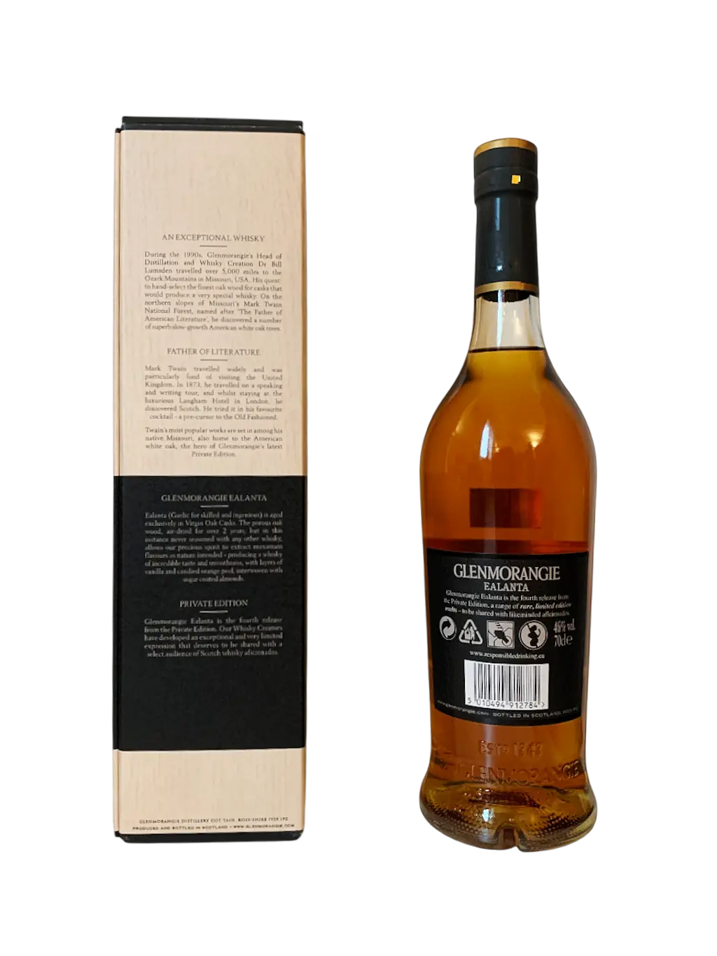 Glenmorangie Highland single malt Scotch whisky Ealanta Private Edition 4