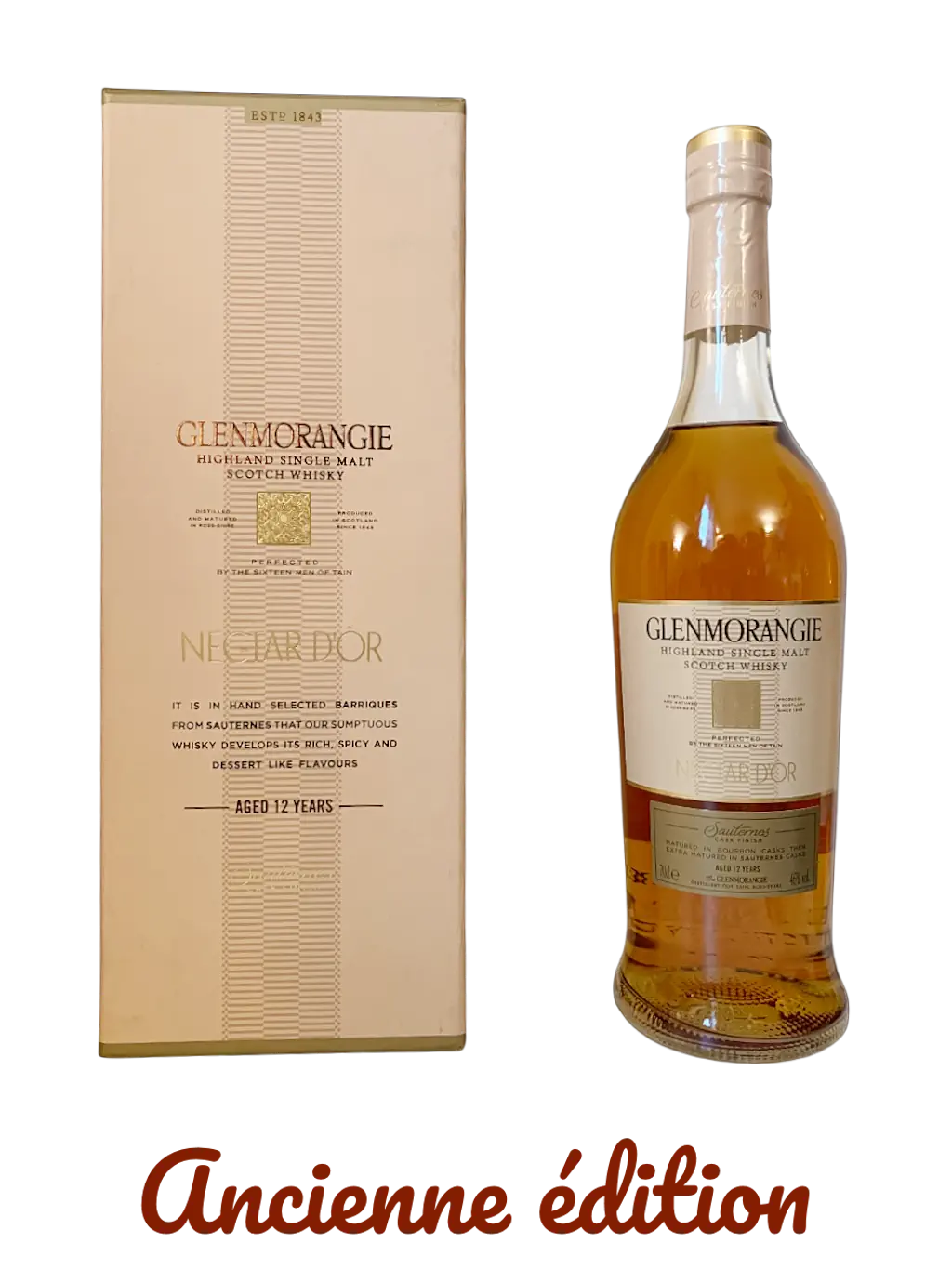 Glenmorangie Highland single malt Scotch whisky Nectar d'Or aged 12 years Sauternes Cask finish