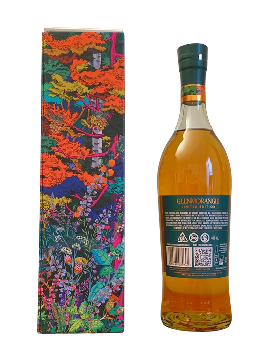 Highland Single Malt Scotch Whisky Glenmorangie A Tale of The Forest Limited Edition crafted from barley kilned with woodland botanicals