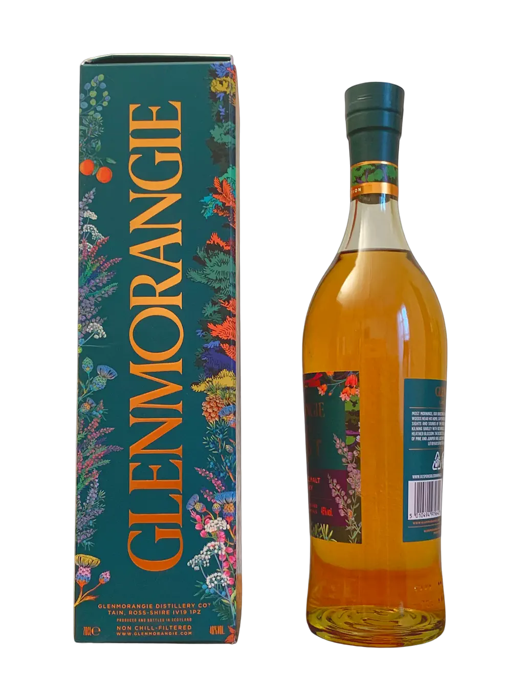 Highland Single Malt Scotch Whisky Glenmorangie A Tale of The Forest Limited Edition crafted from barley kilned with woodland botanicals
