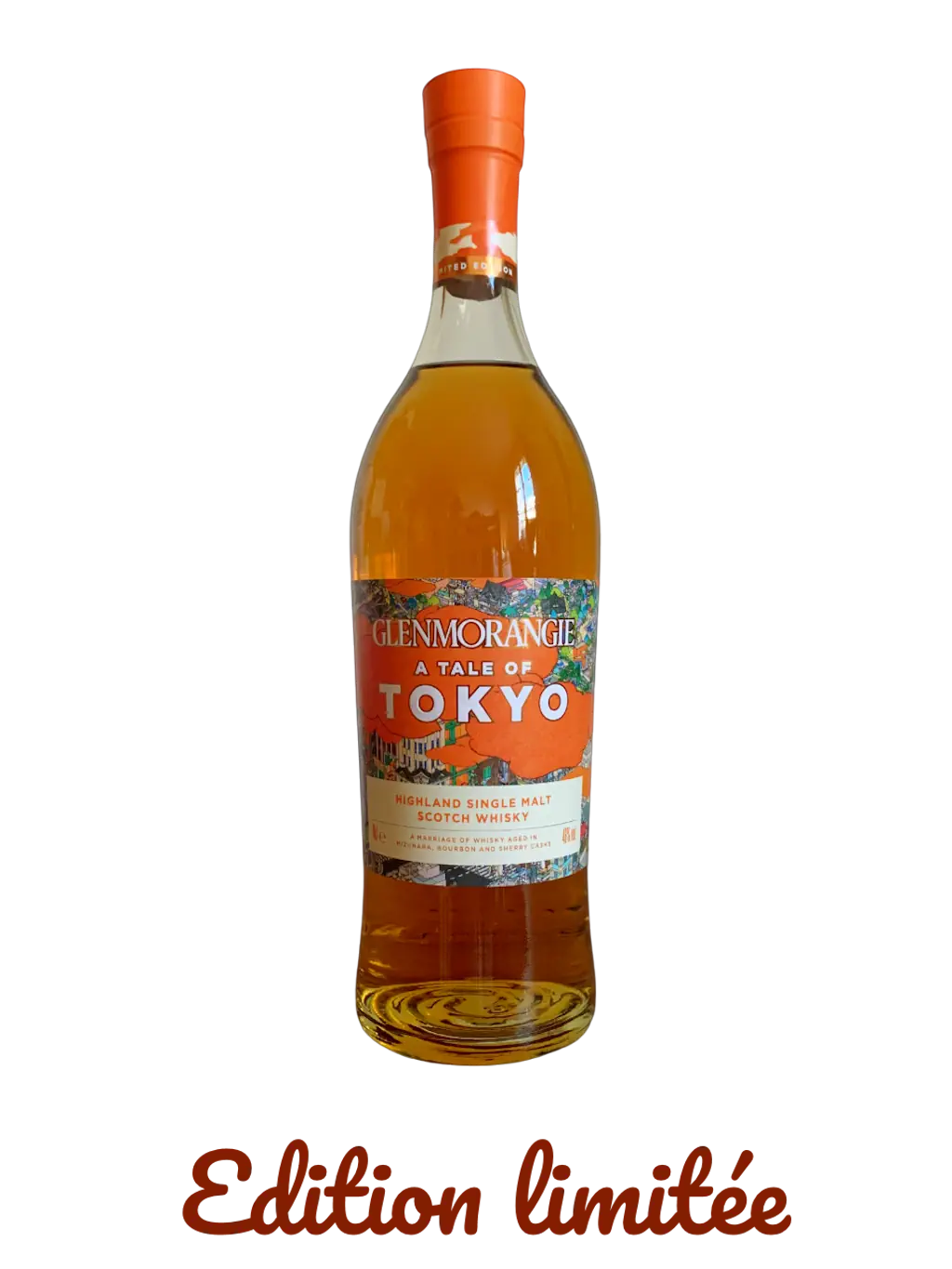 Glenmorangie Highland Single malt Scotch whisky A Tale of Tokyo A marriage of whisky aged in Mizunara, Bourbon and Sherry casks