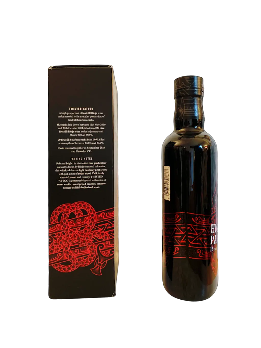 Highland Park Single Malt Scotch Whisky 16 year old Twisted Tattoo Rich and Full Bodied