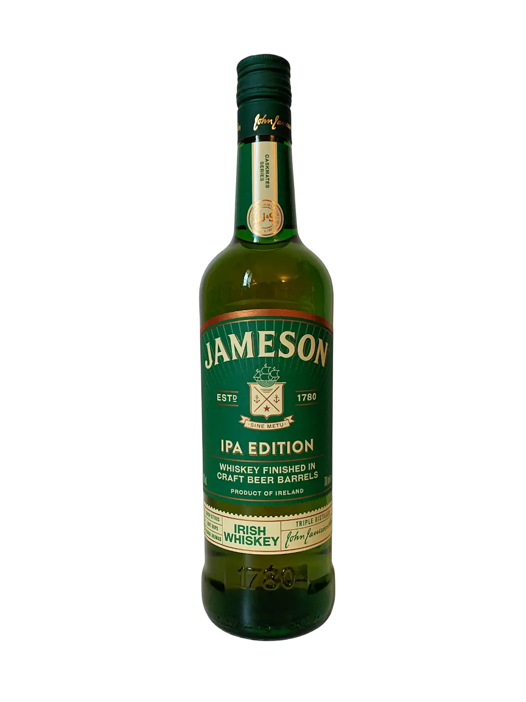 Jameson IPA Edition whiskey finished in craft beer barrels