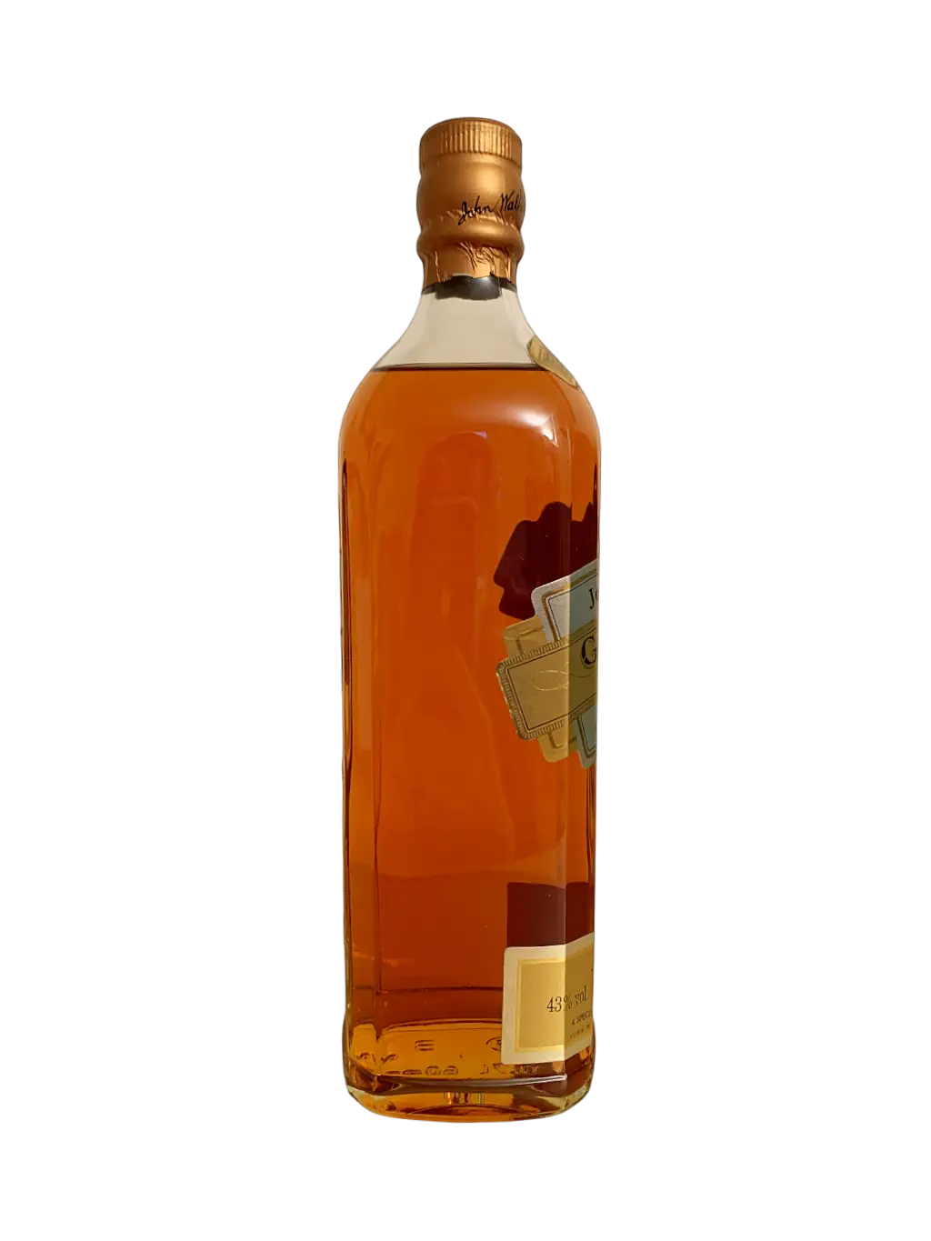Johnnie Walker Gold Label Finest Scotch whisky aged 18 years. A specially selected blend of rare and aged whiskies.