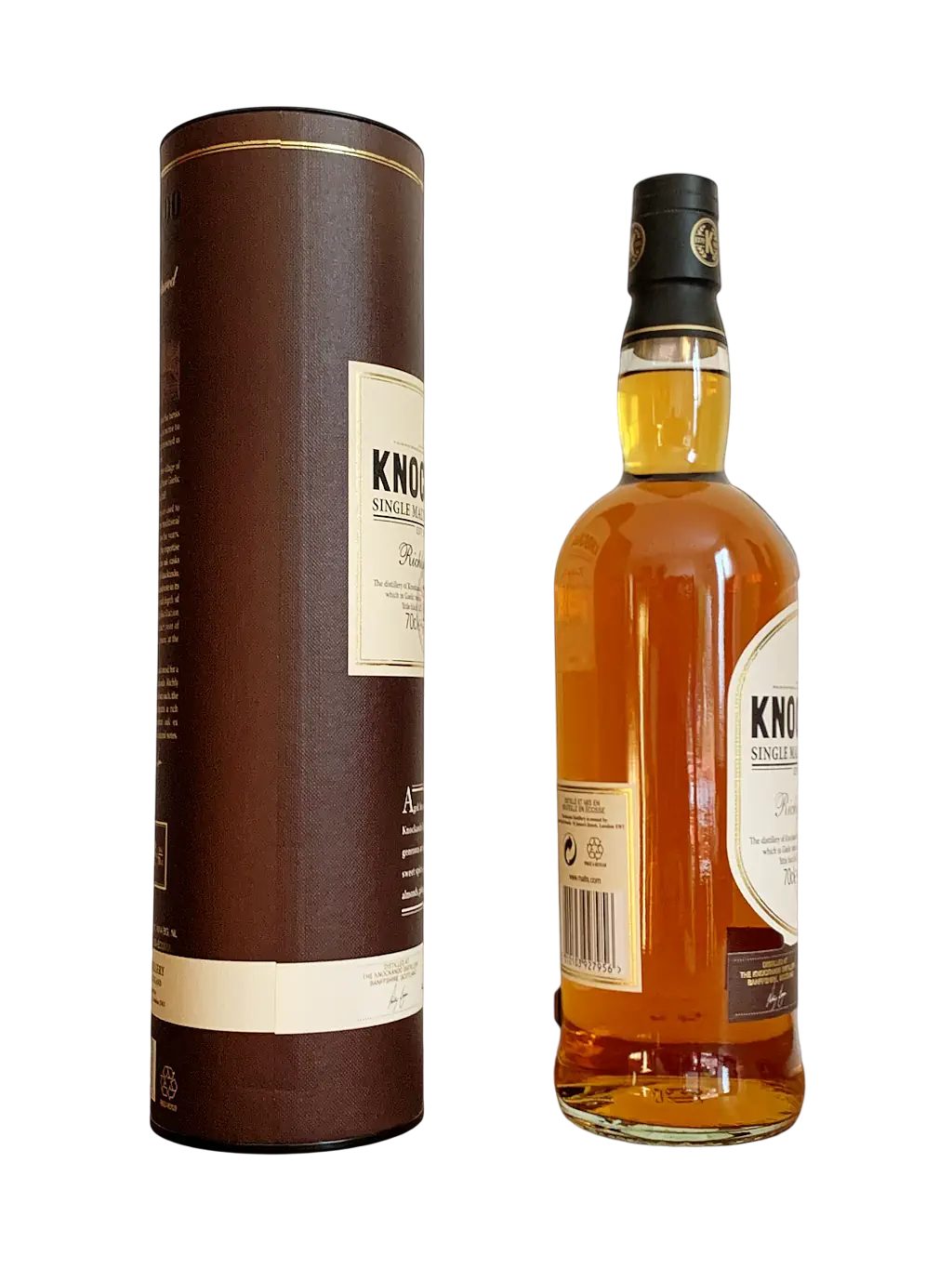Knockando single malt Scotch whisky Richly Matured 15 years old distilled in 2004 and bottled in 2019