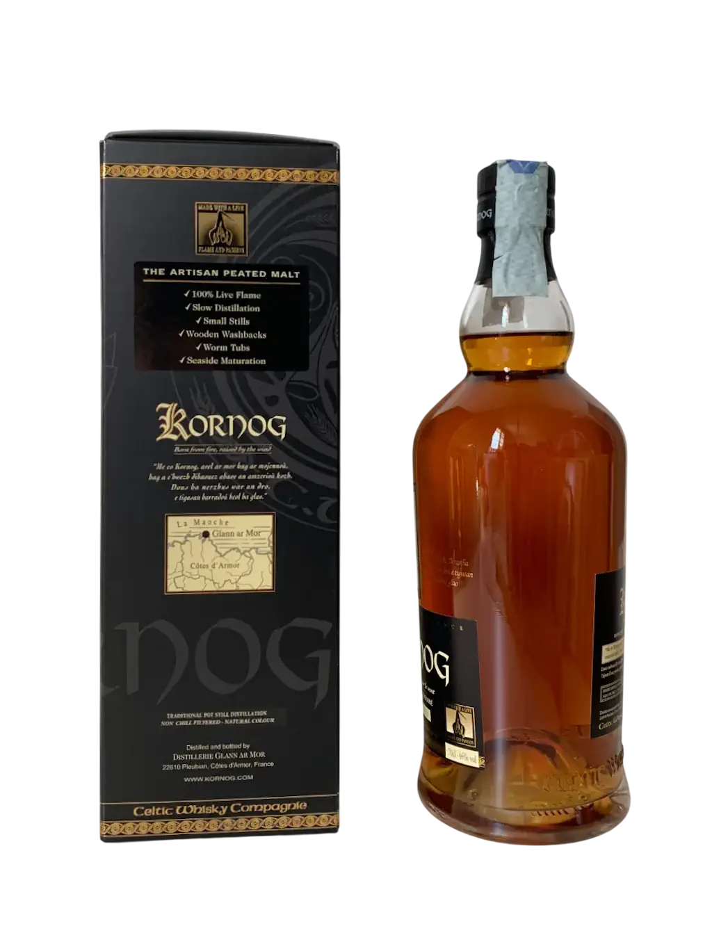 Whisky français single malt tourbé Kornog Sauternes Cask 2016