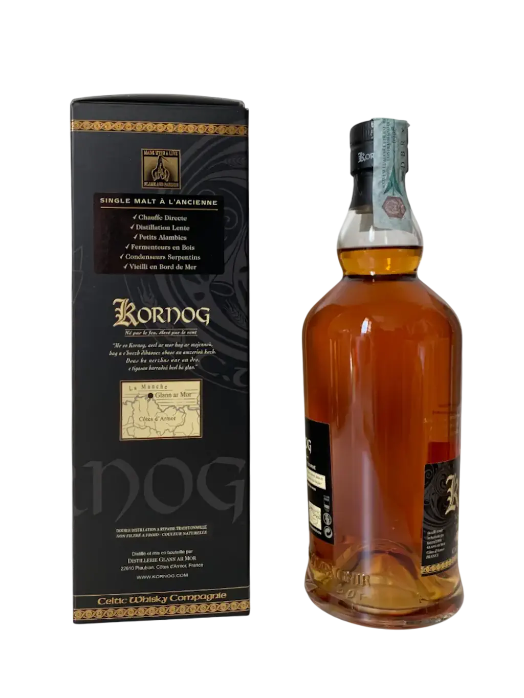 Whisky français single malt tourbé Kornog Sauternes Cask 2016
