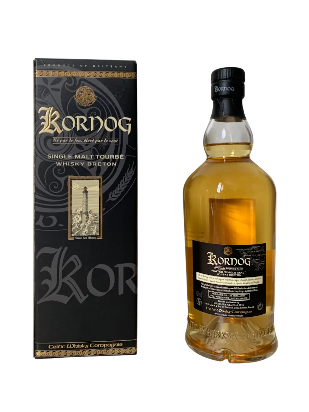 Kornog peated single malt whisky breton Taouarch Trived BC10