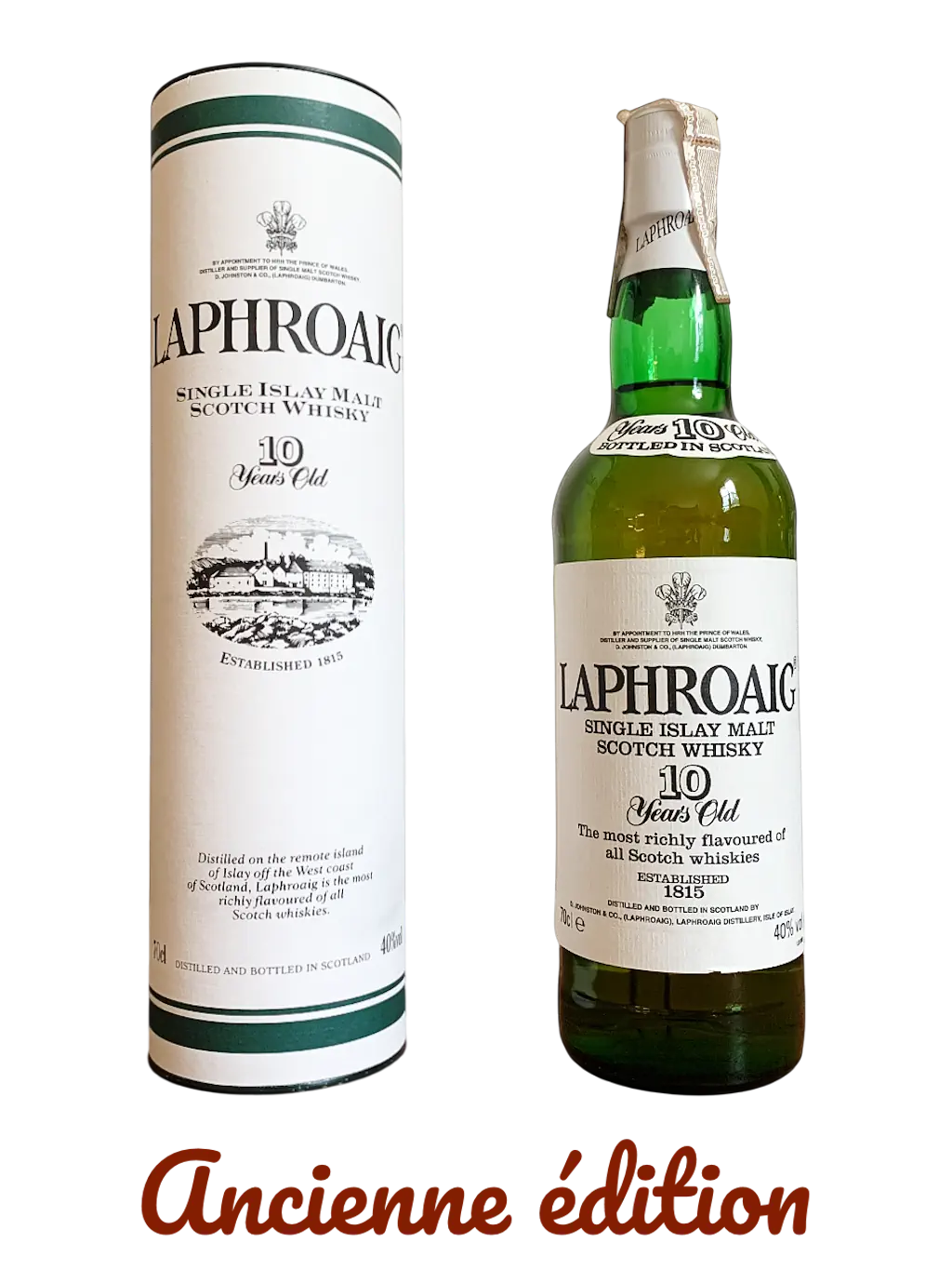 Laphroaig Single Islay Malt Scotch Whisky 10 years old Distribuito da Allied Domecq Italia
