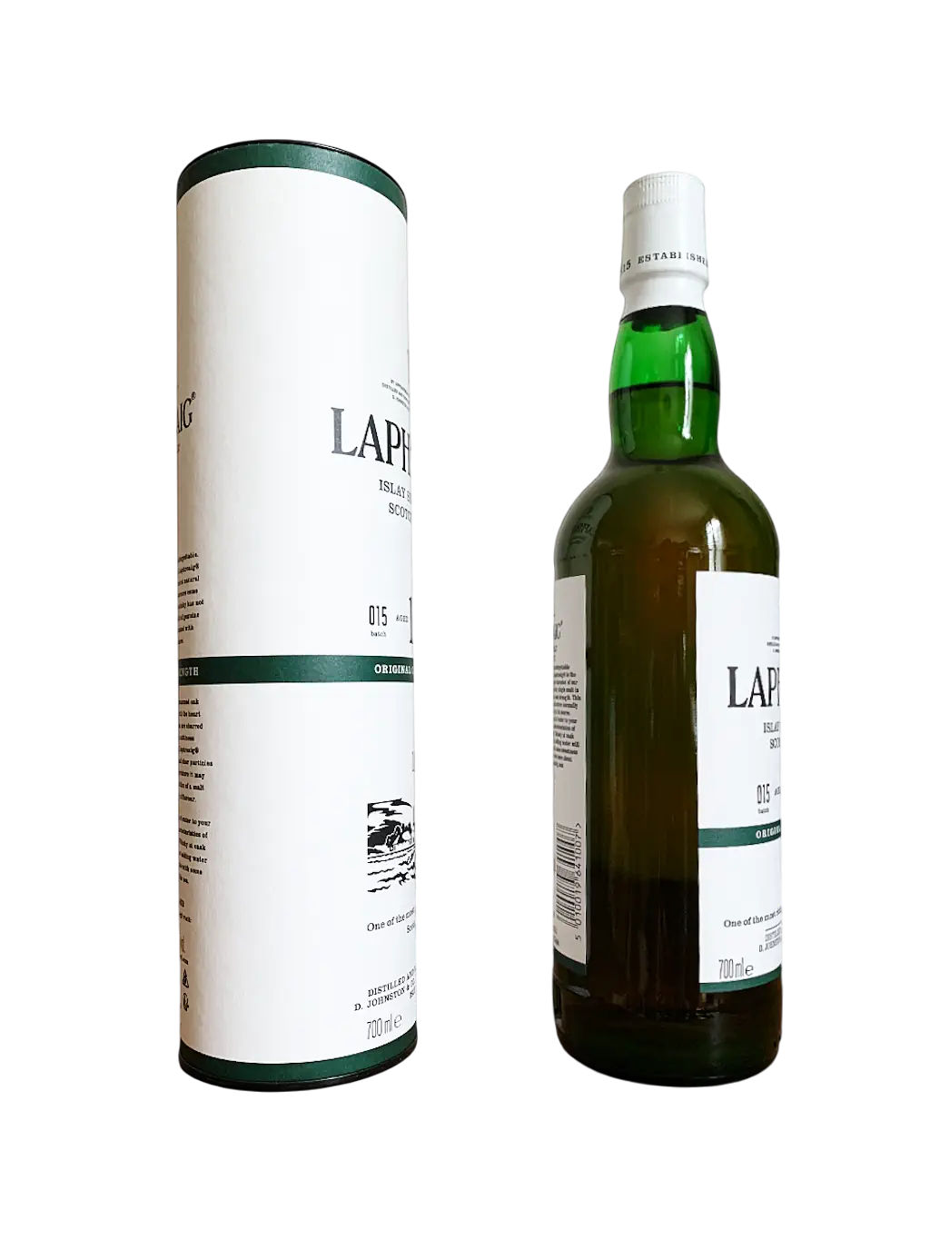 Laphroaig Islay Single Malt Scotch Whisky Original Cask Strength Batch 015 bottled in December 2021