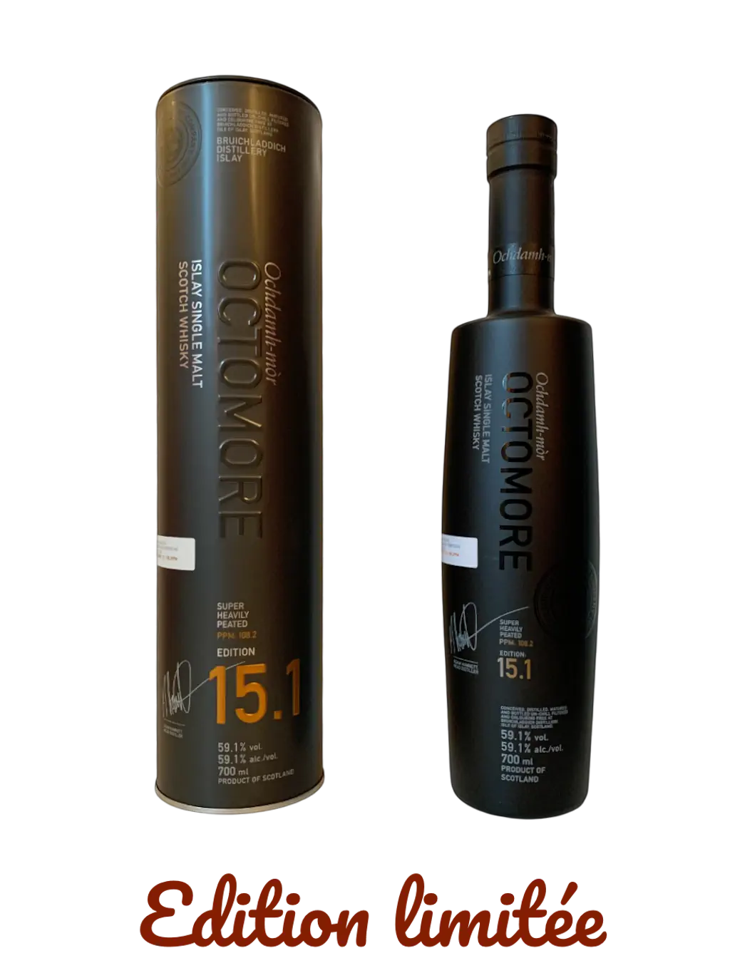 Octomore Islay single malt Scotch whisky Edition 15.1 Super Heavily peated