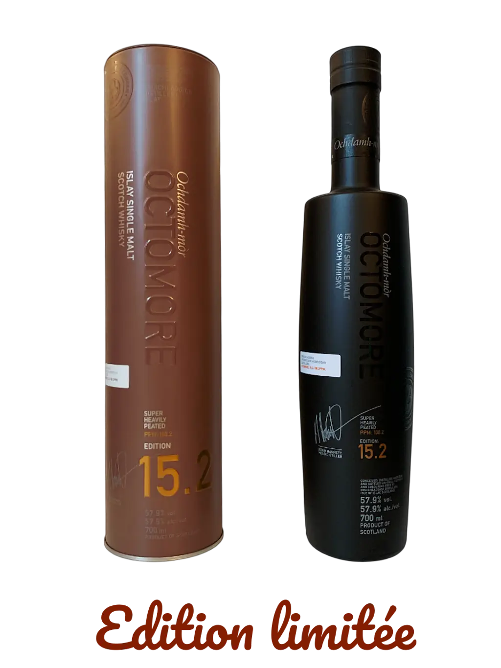 Octomore Islay single malt Scotch whisky Edition 15.2 super heavily peated