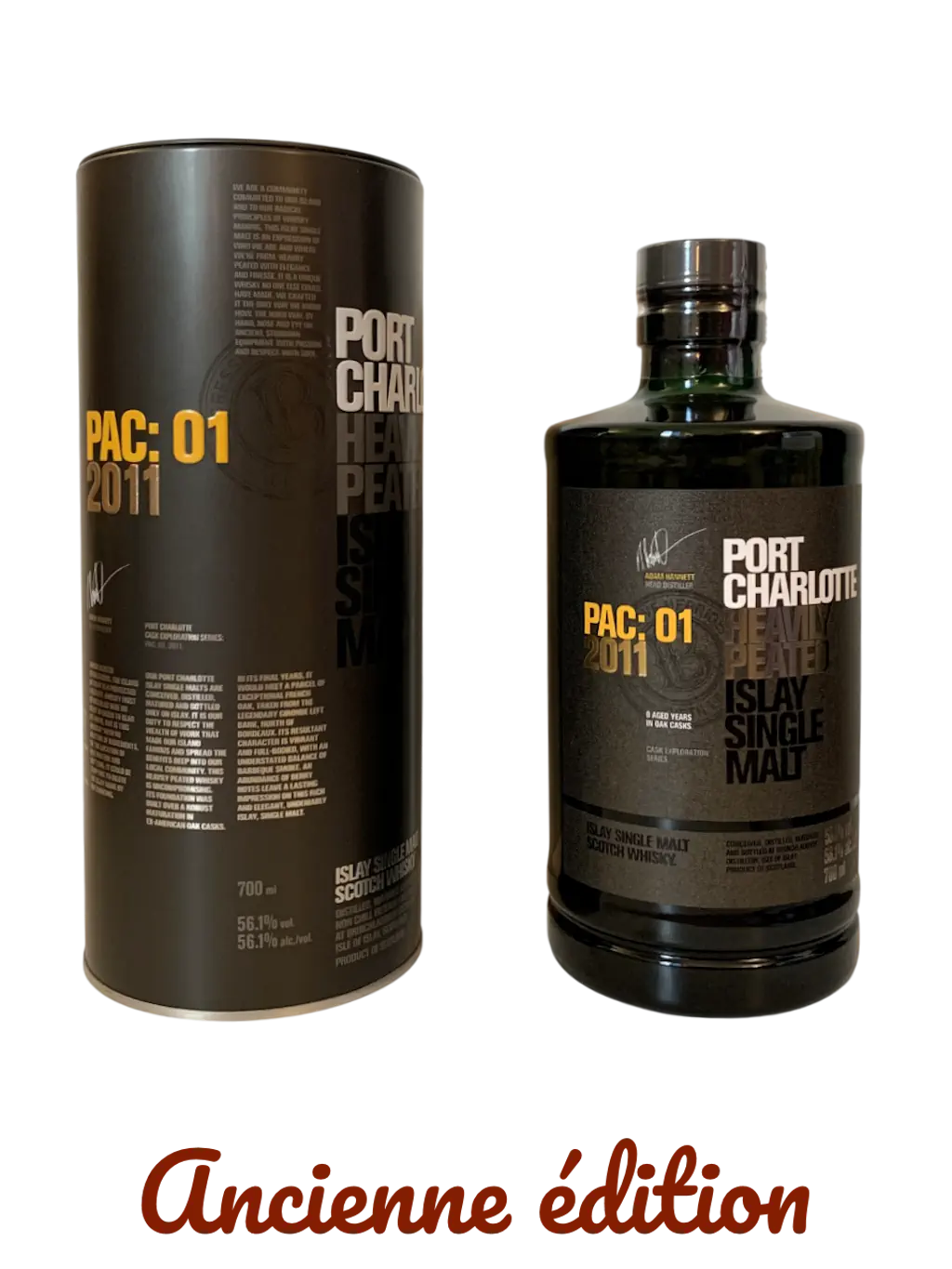 Port Charlotte heavily peated Islay single malt PAC:01 2011 cask exploration series