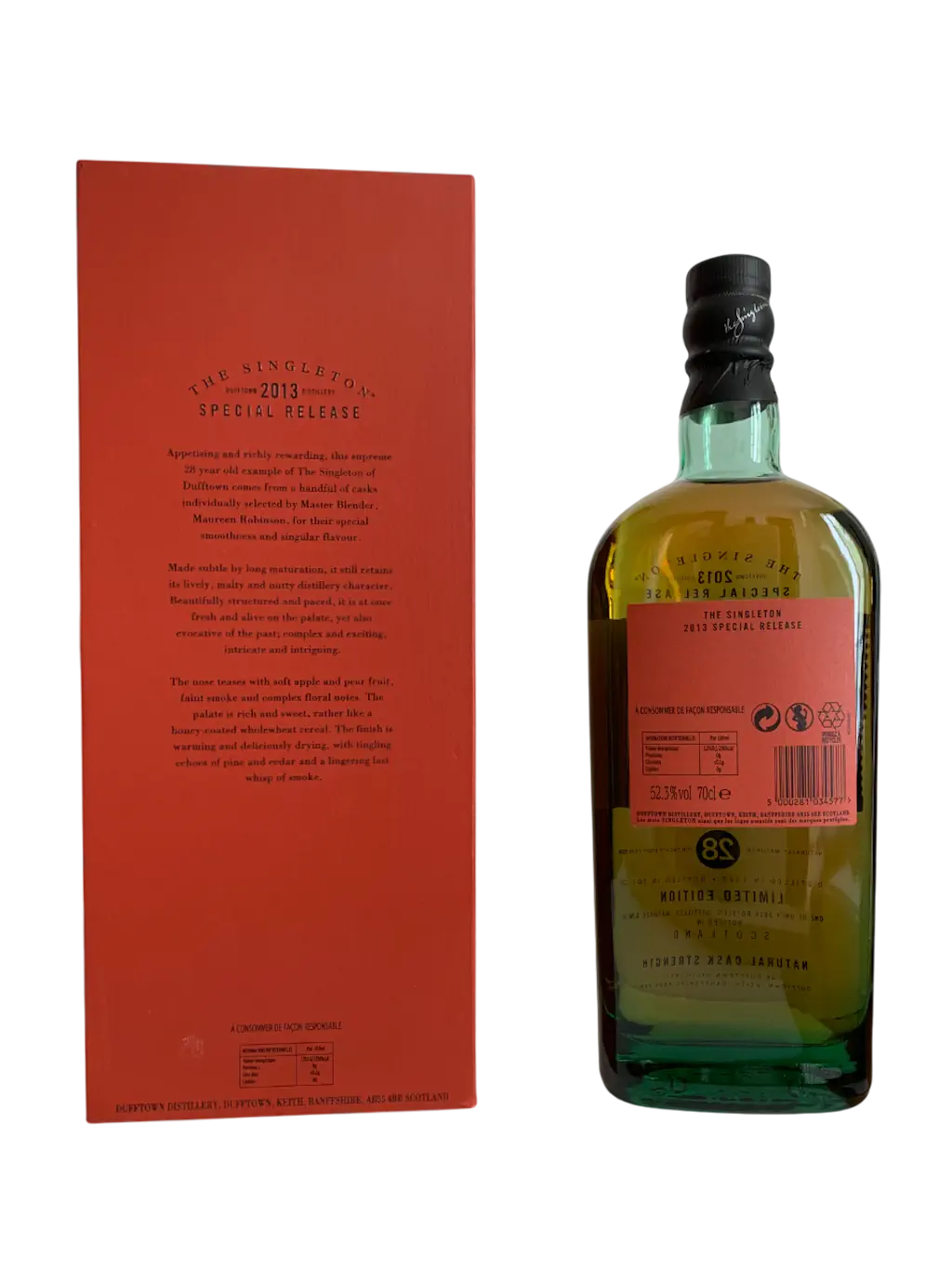 The Singleton of Dufftown single malt Scotch whisky 28 ans Special Release 2013 Limited Edition distilled in 1985