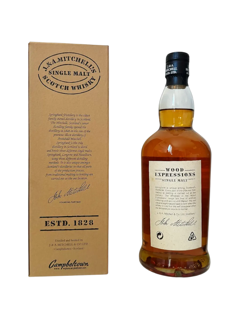 J&A Mitchell's single malt Scotch whisky Springbank 9 years old Gaja Barolo