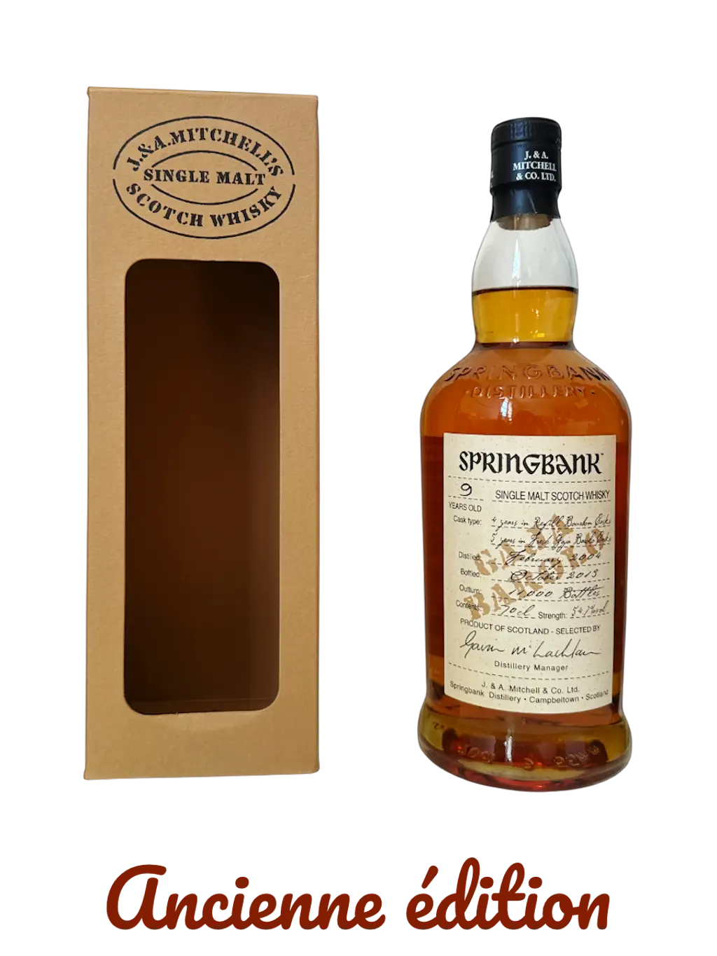 J&A Mitchell's single malt Scotch whisky Springbank 9 years old Gaja Barolo