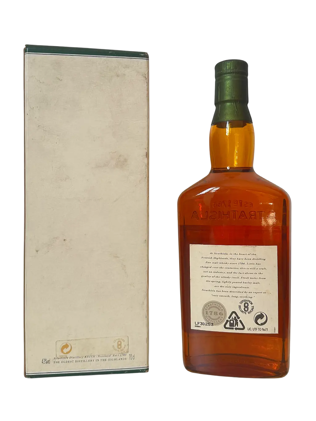 Strathisla Pure Highland Malt Scotch whisky The oldest distillery in the Highlands aged 12 years
