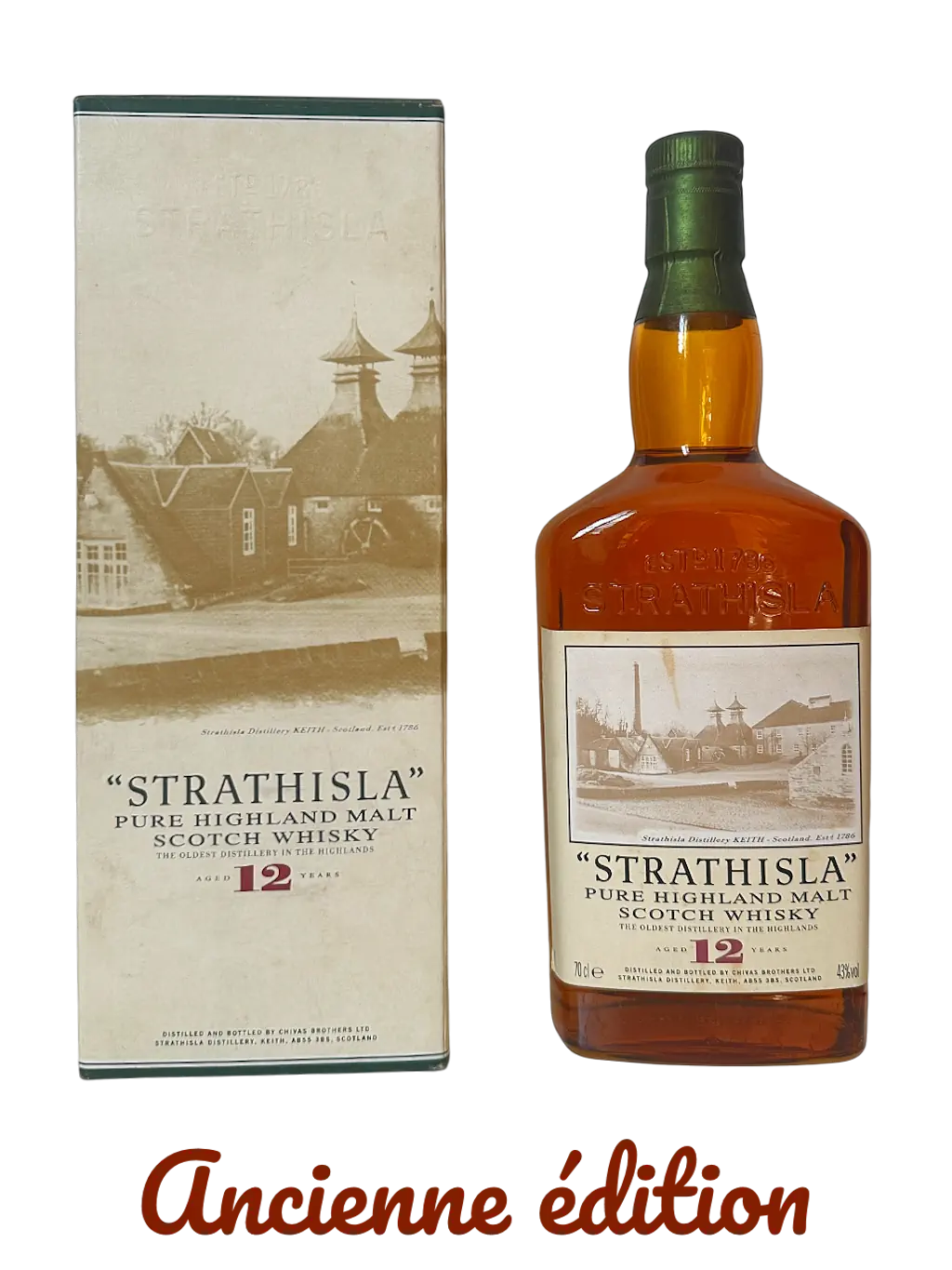 Strathisla Pure Highland Malt Scotch whisky The oldest distillery in the Highlands aged 12 years