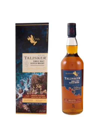 Talisker single malt Scotch whisky The Distillers Edition double matured in amoroso seasoned american oak casks