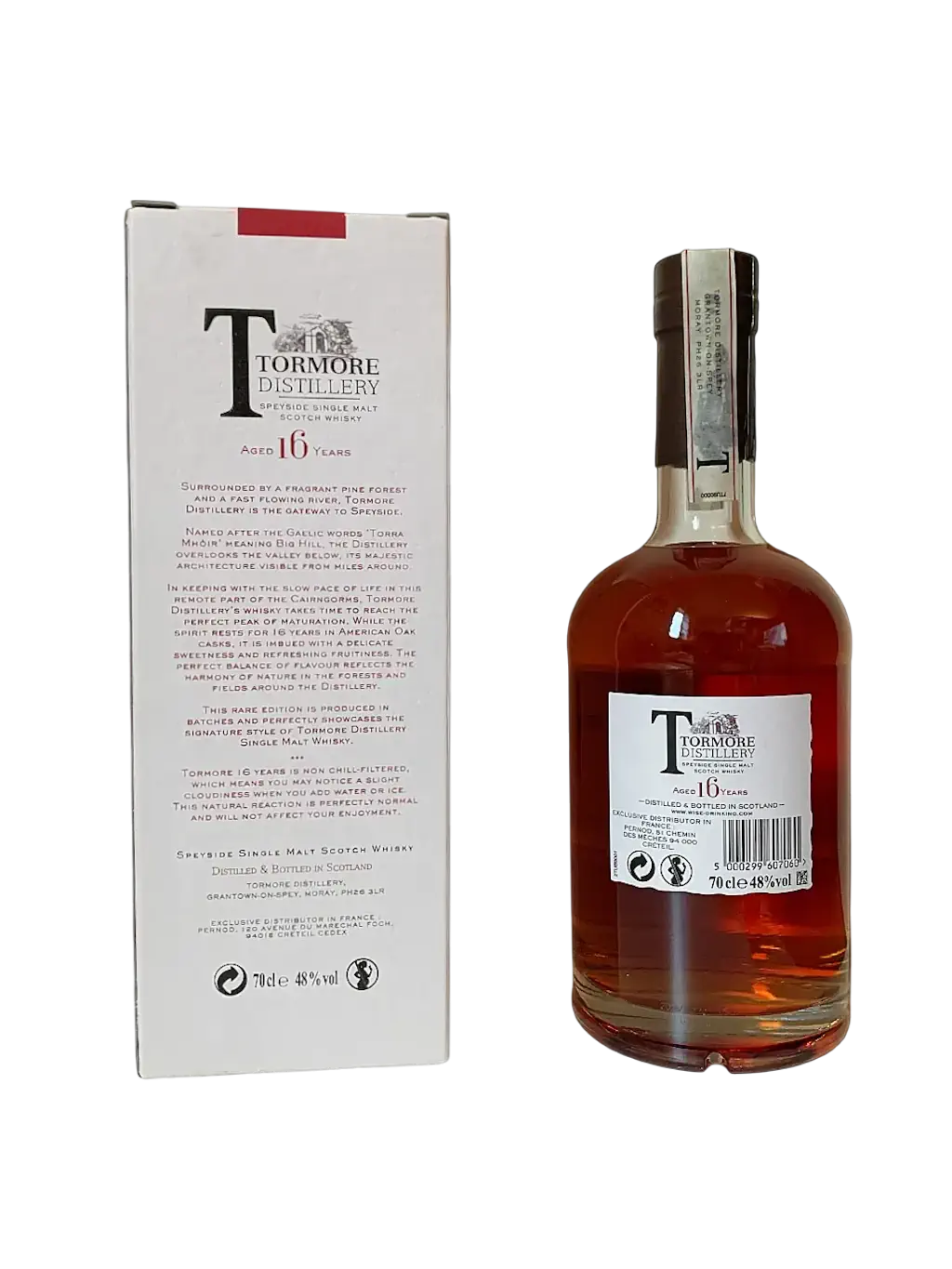 Tormore Distillery Speyside Single Malt Scotch Whisky aged 16 years Full bodied Rich in Flavour American Oak