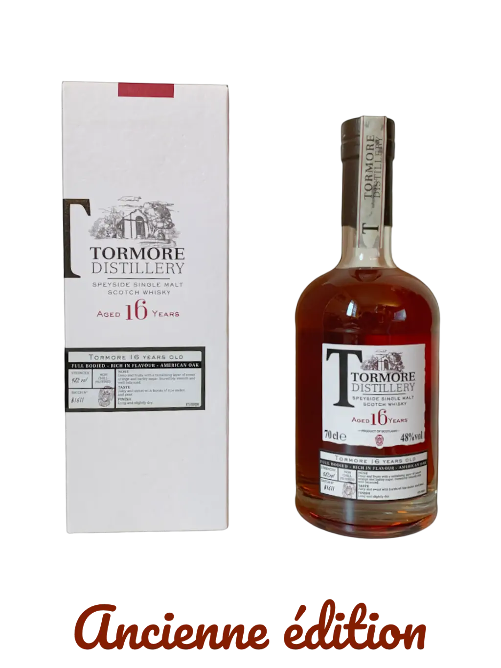 Tormore Distillery Speyside Single Malt Scotch Whisky aged 16 years Full bodied Rich in Flavour American Oak