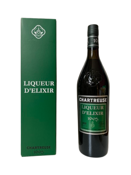 Chartreuse Liqueur d'Elixir fabriquée par les Pères Chartreux mise en bouteille en 2024