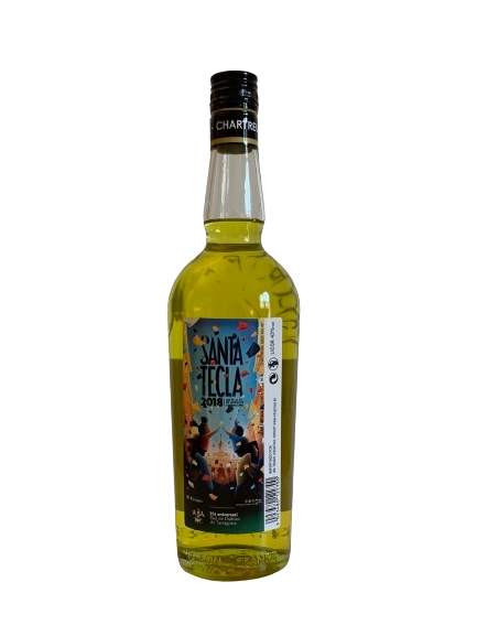 Chartreuse Jaune Liqueur fabriquée par les Pères Chartreux Santa Tecla 2018