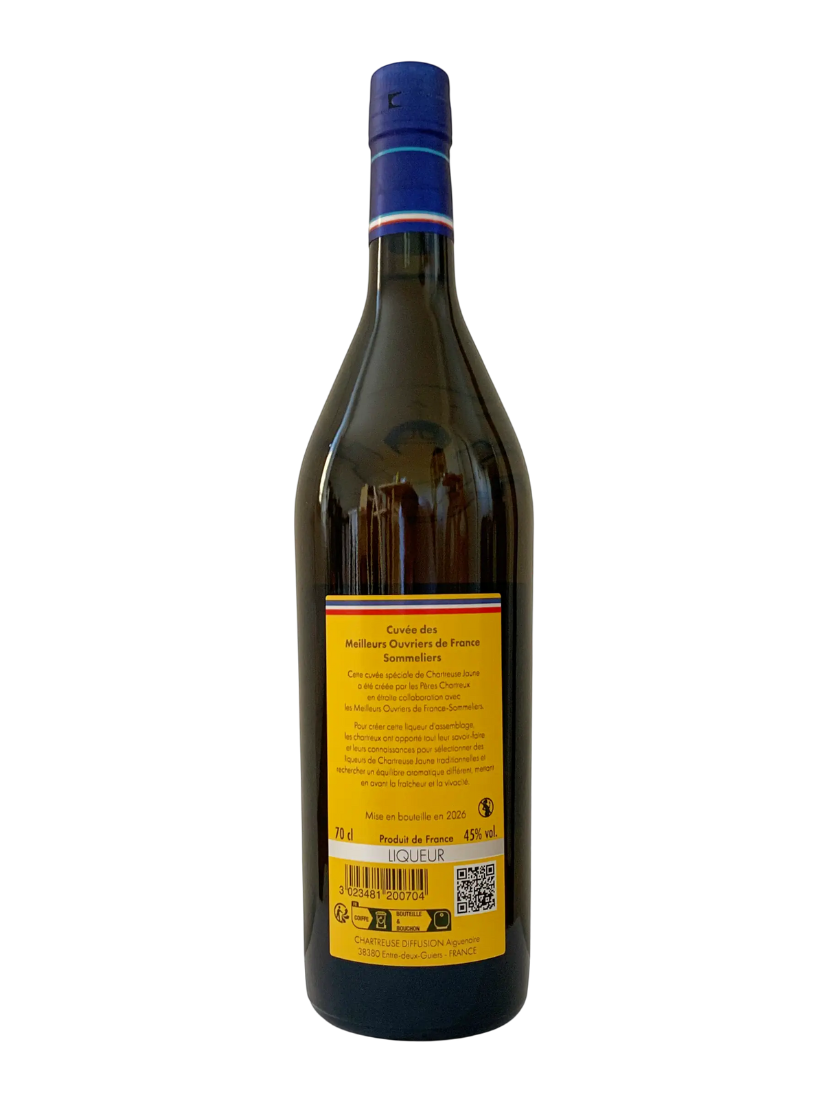 Chartreuse Liqueur des Pères Chartreux Cuvée MOF Meilleurs Ouvriers de France Sommeliers