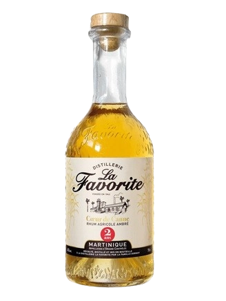 rhum agricole ambré distillerie la Favorite Coeur de Canne 2 ans