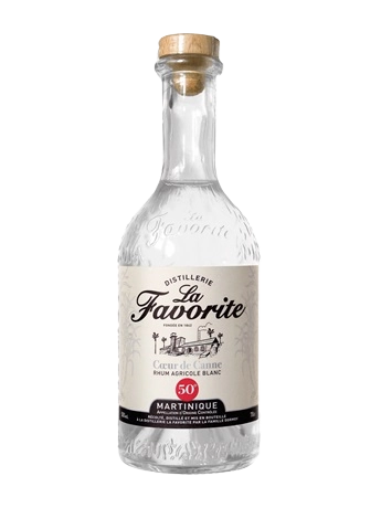 Rhum agricole blanc de la Martinique Cœur de canne 50° Distillerie la Favorite