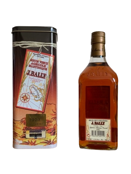 J. Bally Millésime 2002 rhum vieux agricole de la Martinique Plantation Lajus