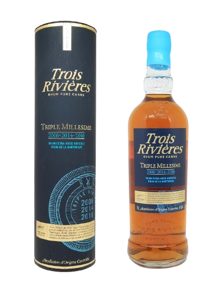 Trois Rivières Rhum Pure Canne Triple Millésime 2006 2014 2016 Rhum Extra Vieux Agricole de la Martinique