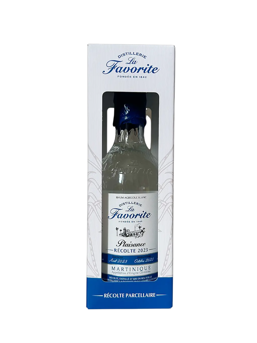 Rhum agricole blanc de Martinique La Favorite Plaisance Récolte 2023