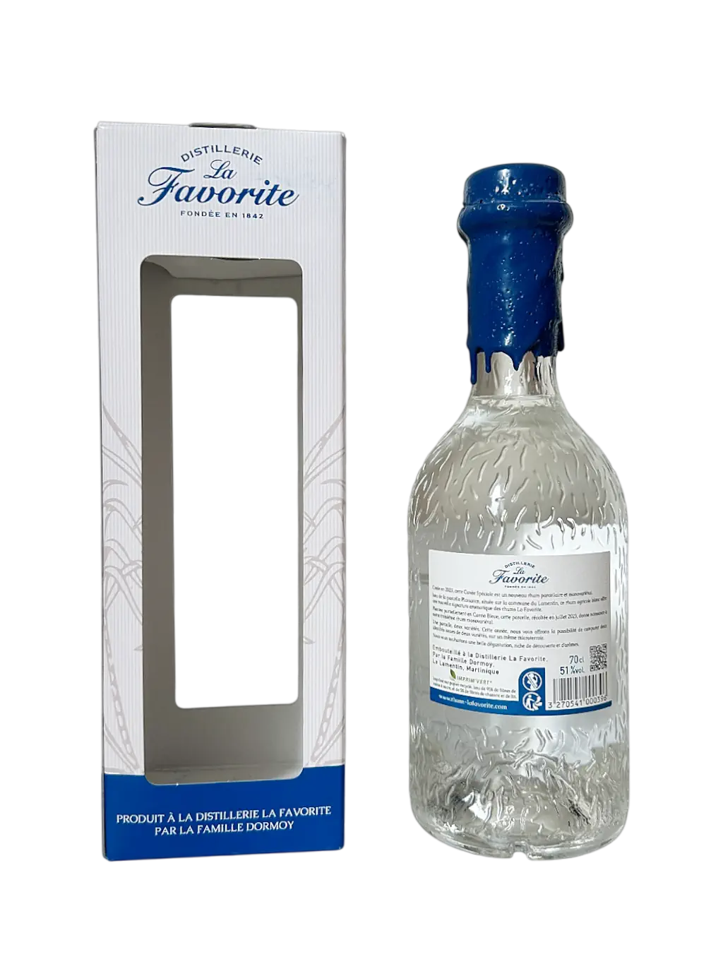 Rhum agricole blanc de Martinique La Favorite Plaisance Récolte 2023