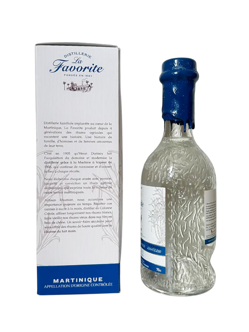 Rhum agricole blanc de Martinique La Favorite Plaisance Récolte 2023