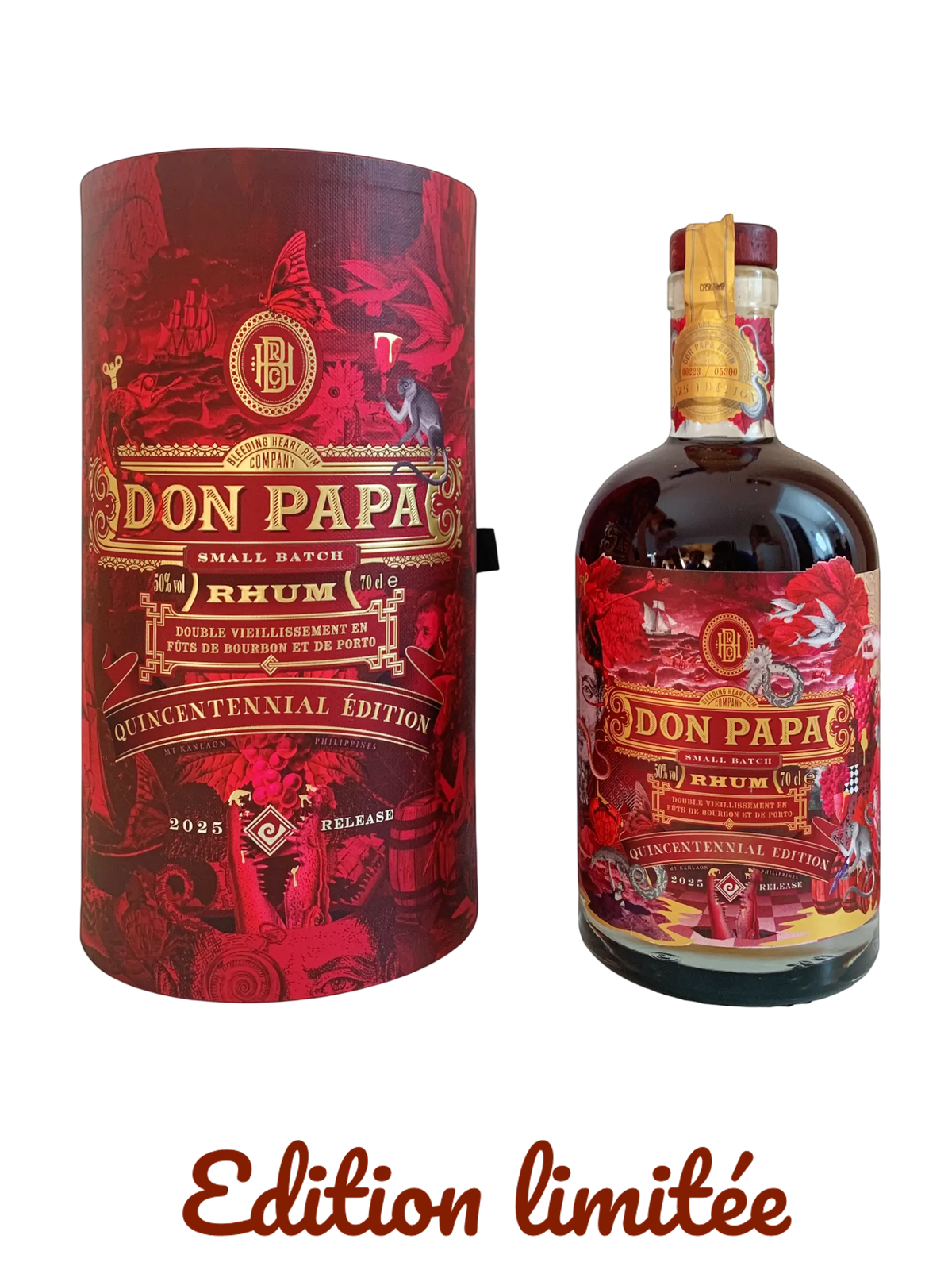 Don Papa rhum Quincentennial Edition 2025 release small batch double vieillissement en fûts de bourbon et de porto