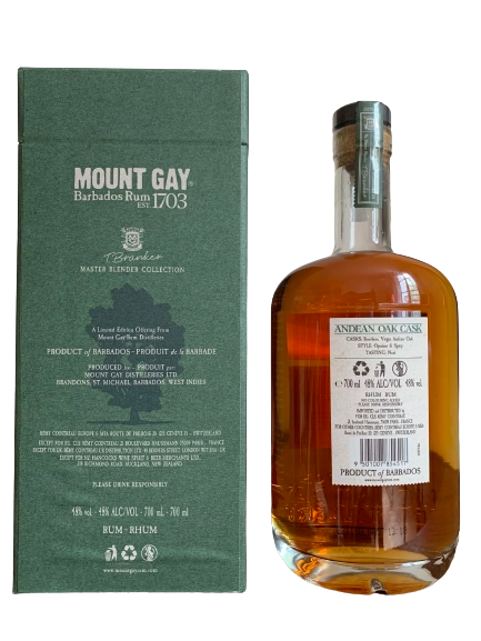 Mount Gay Barbados Rum Andean Oak Cask Master Blender Collection