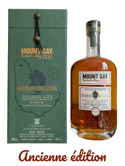 Mount Gay Barbados Rum Andean Oak Cask Master Blender Collection