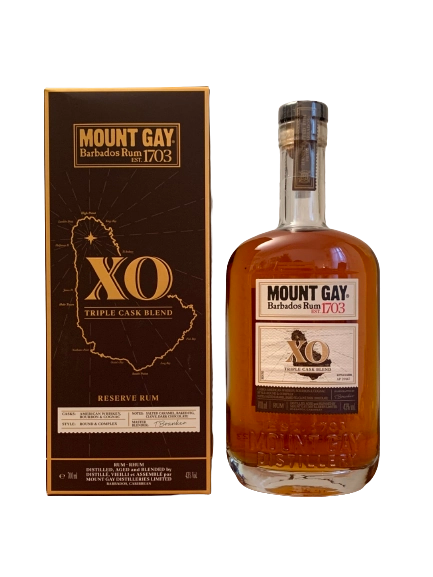 Mount Gay Barbados Rum XO Triple Cask Blend Reserve Rum