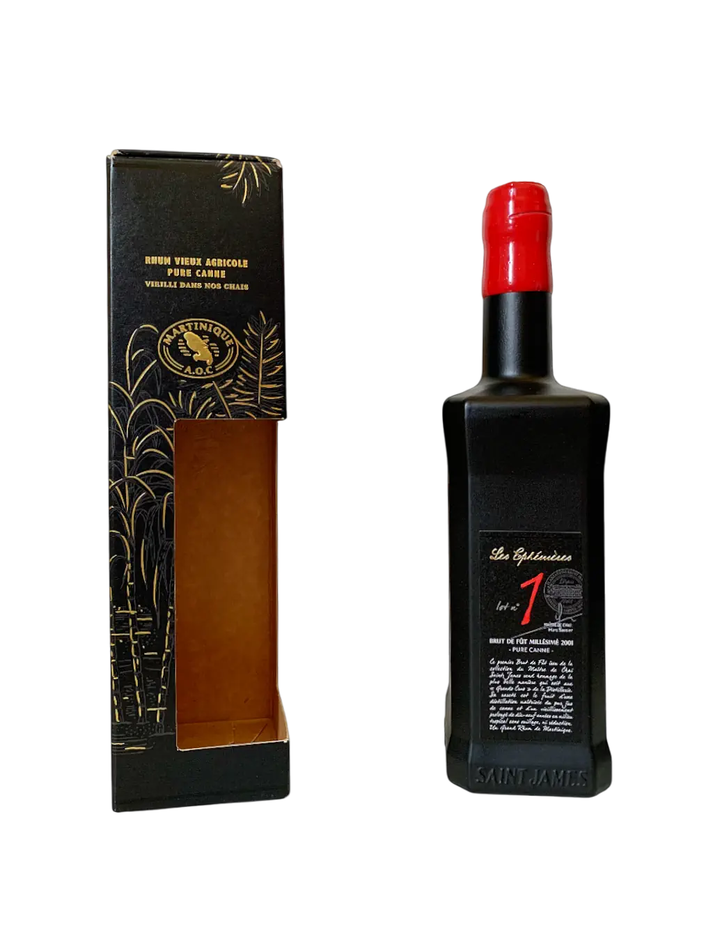 très vieux rhum agricole Saint James Ephémères lot 1 millésime 2001