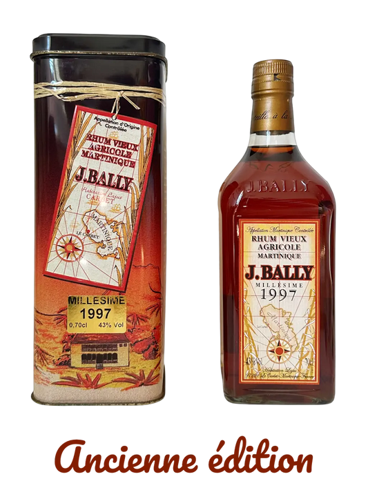 Rhum vieux agricole Martinique Bally Millésime 1997