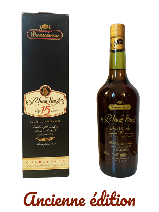 Damoiseau rhum vieux âgé 15 ans Cuvée du Millénaire Mis en fût en 1986