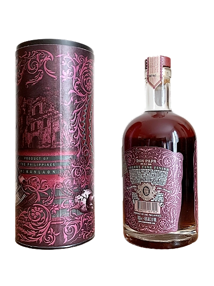 Rum Don Papa finished in Sherry Casks aged in American oak barrels